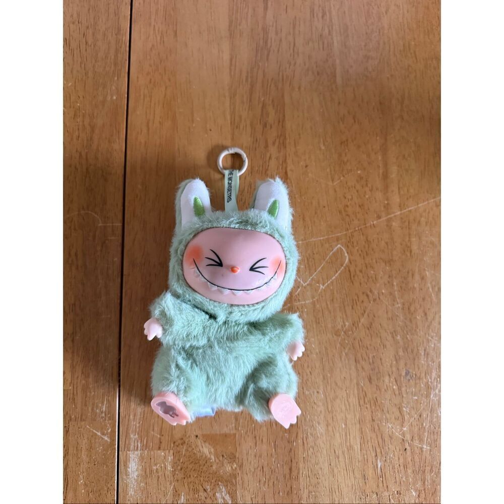 Pop Mart Labubu plush keychain (part of The Monsters fuzzy/soft "bag charm"